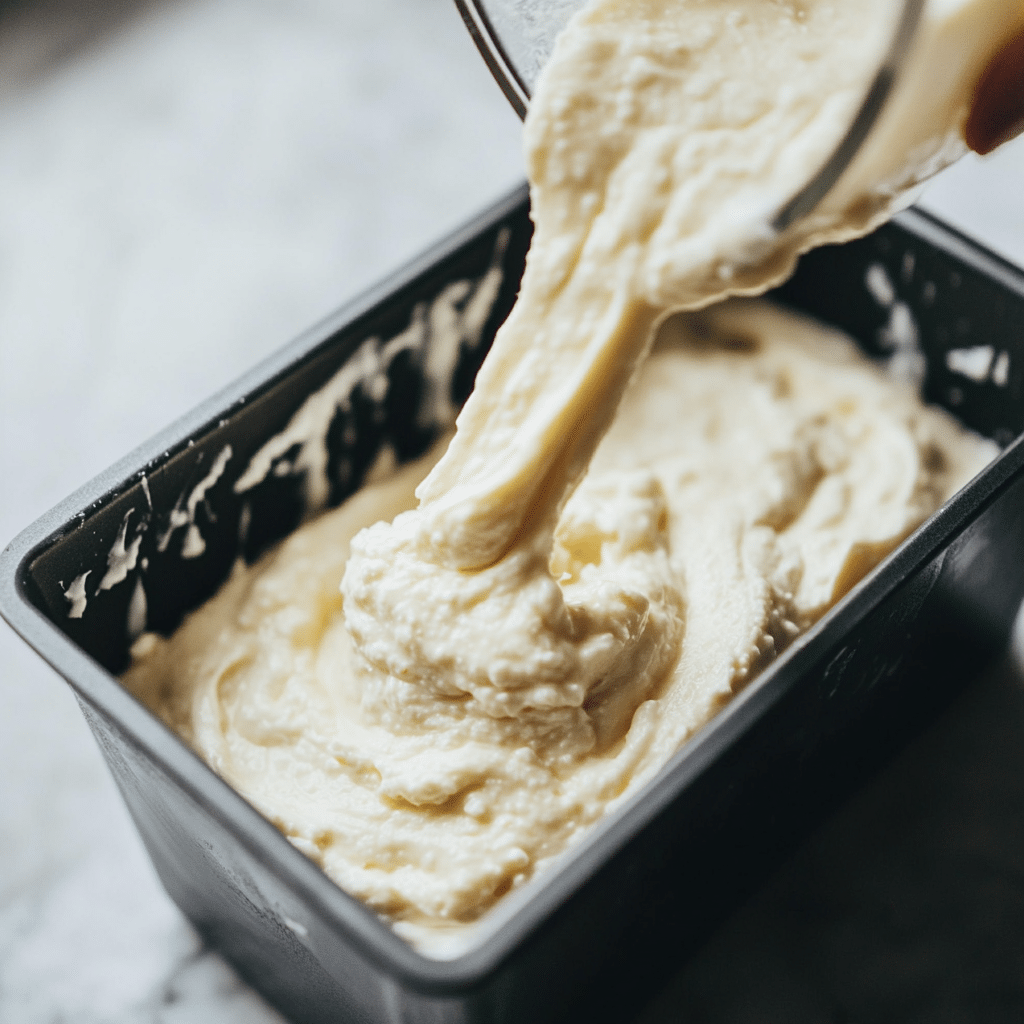 blending cottage cheese ice cream mixture