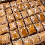 Baklava recipe with pistachios and syrup