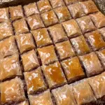 Baklava recipe with pistachios and syrup