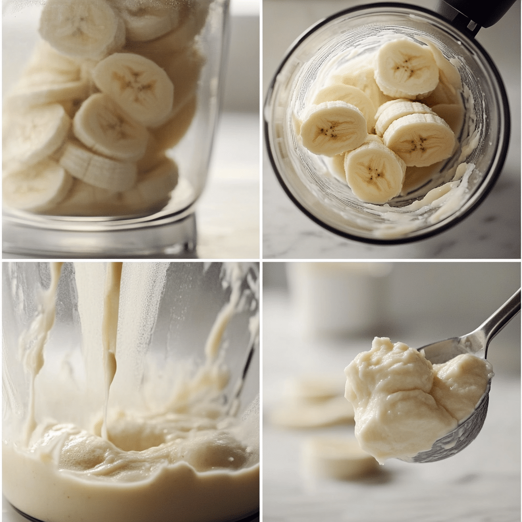 How to blend banana ice cream